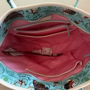 Dooney & Bourke Pink and Turquoise Hobo Bag